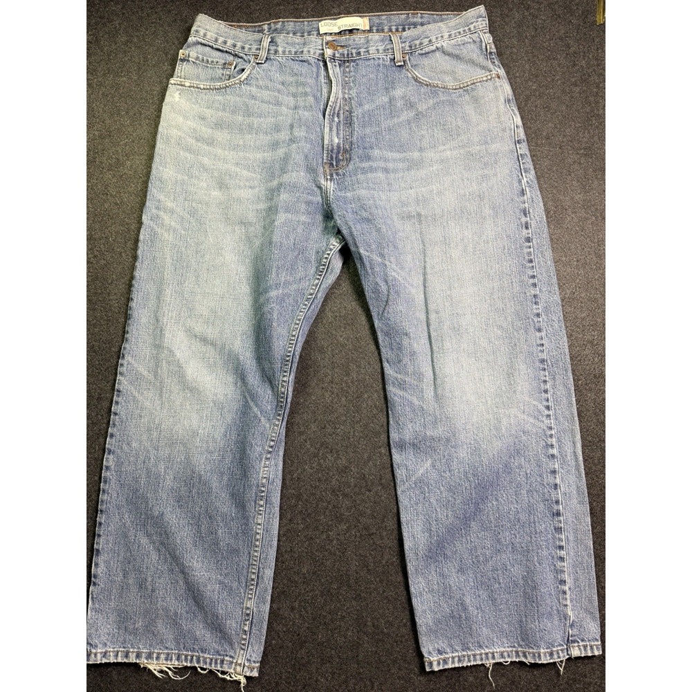 Levis 569 Loose Straight Leg Jeans Mens 40x30 Denim Blue Skater Grunge Street